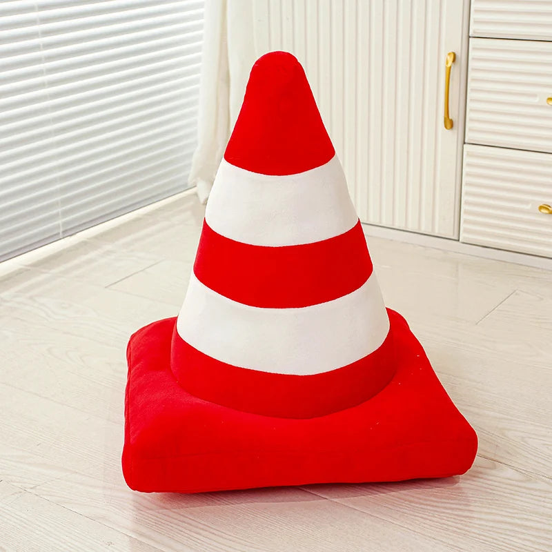 Simulation Vehicle Car Tires Traffic Light Stop Sign Plush Toy Roadblock Road Railing Stuffed Doll Home Decor Sleeping Cushion