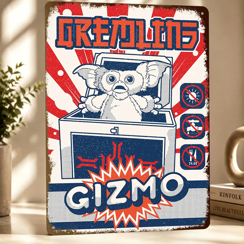 Gremlins Aluminum Posters Customized Metal Tin Sign Vintage Premium Dramatic Screen Scene Wall Art For Film Fans And Theaters