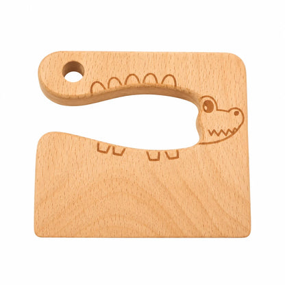 Kids Wooden Knife and Cutting Board Set Montessori Pretend Play Kitchen Toy Food Cutting Tool Educational Gift for Children