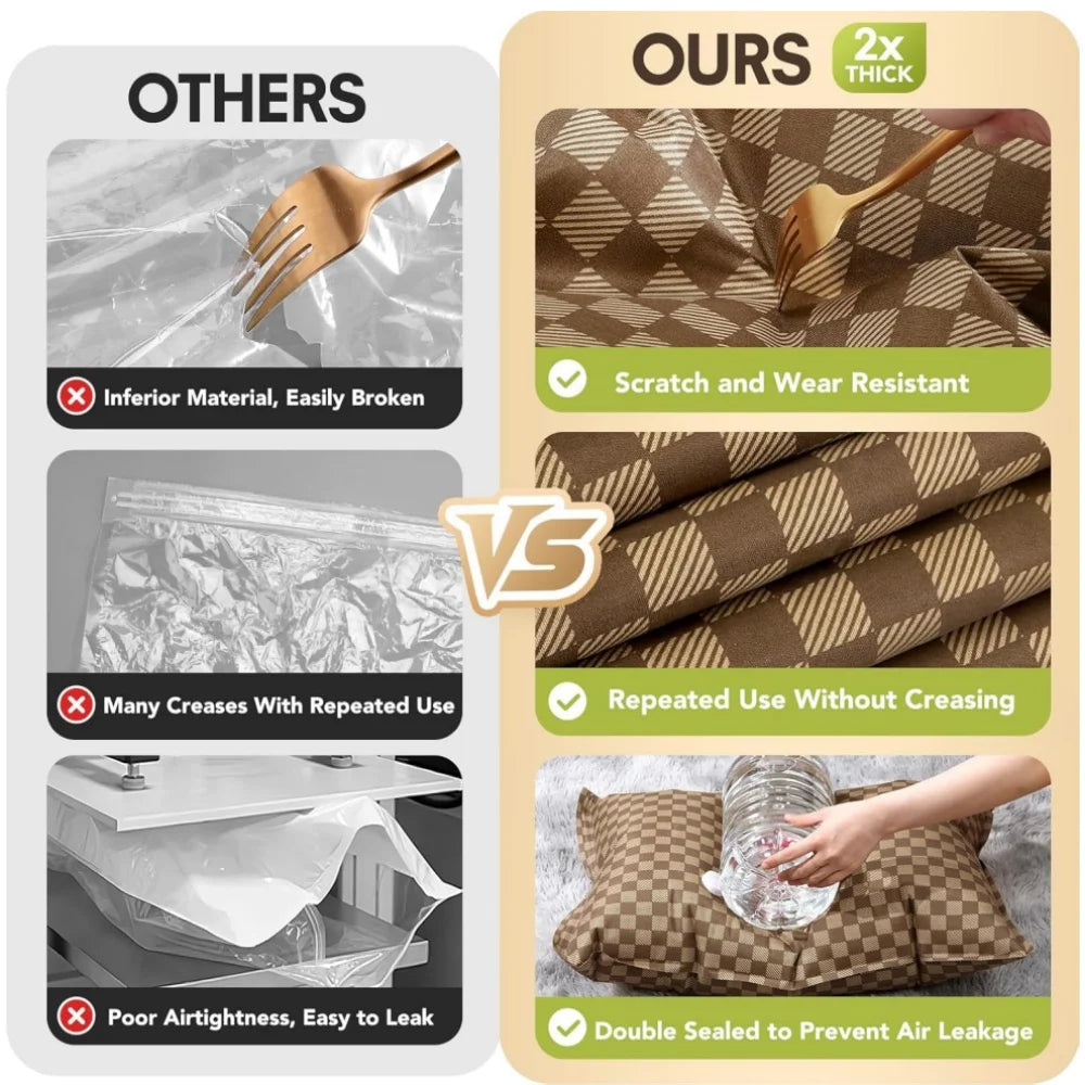 1-5Pcs Vacuum Compression Bags Travel Vacuum Sealed Bag Travel Luggage Storage Bag for Clothes Backpacks and Boarding Bags