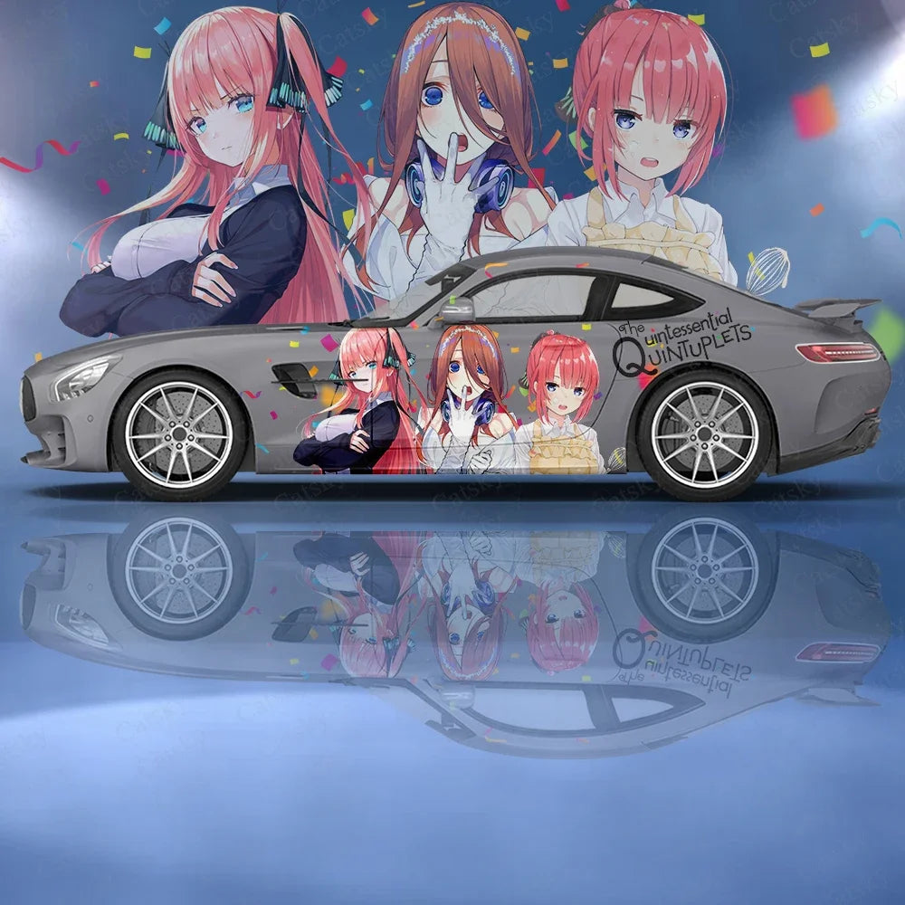 The Quintessential Quintuplets anime Car stickers ita car tuning racing vinyl decal wrap side graphics car decal sticker