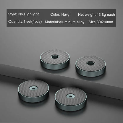 4pcs HiFi Audio Speaker Amplifier CD Player Aluminum Alloy Shock Absorber Foot Pad Damping Feet Chassis Stand Isolation Spike