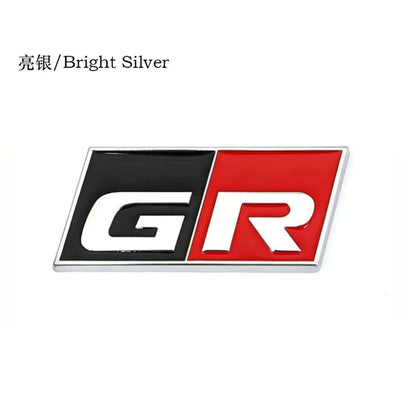 3D Metal Car Sticker Labeling Emblem Badge Decals For Toyota GR Sport C-HR RAV4 Corolla Yaris Camry Prado Prius Auto Accessories