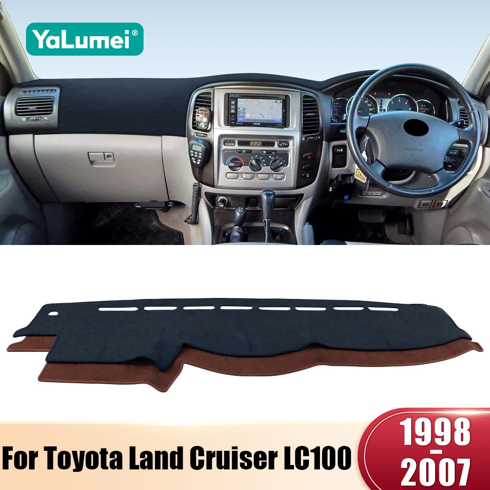 For Toyota Land Cruiser 100 LC100 1998-2003 2004 2005 2006 2007 Car Dashboard Cover Avoid Light Pad Anti-UV Carpet Non-Slip Mats