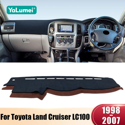 For Toyota Land Cruiser 100 LC100 1998-2003 2004 2005 2006 2007 Car Dashboard Cover Avoid Light Pad Anti-UV Carpet Non-Slip Mats