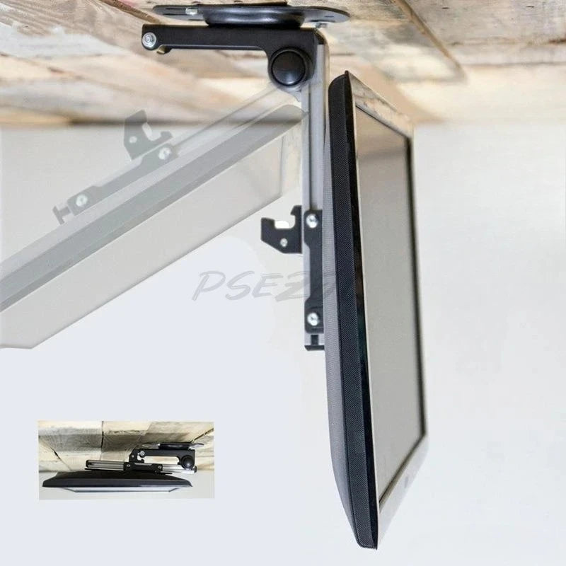 Hanger TV RV Car Mounted Ceiling  Bracket Monitor Display Ceiling Screen Folding