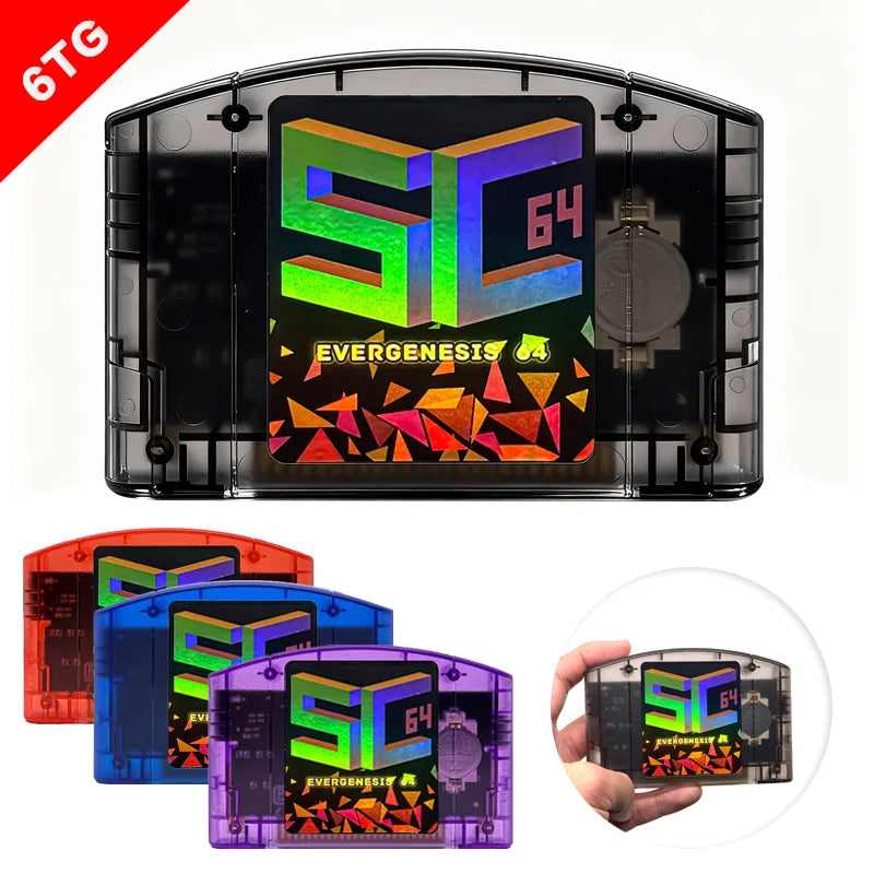 SC64 Open Source FlashCard N64 5000 in 1 Game Cartridge For Nintendo 64 Video Game Console Compatibility 64DD/SNES/GB Games