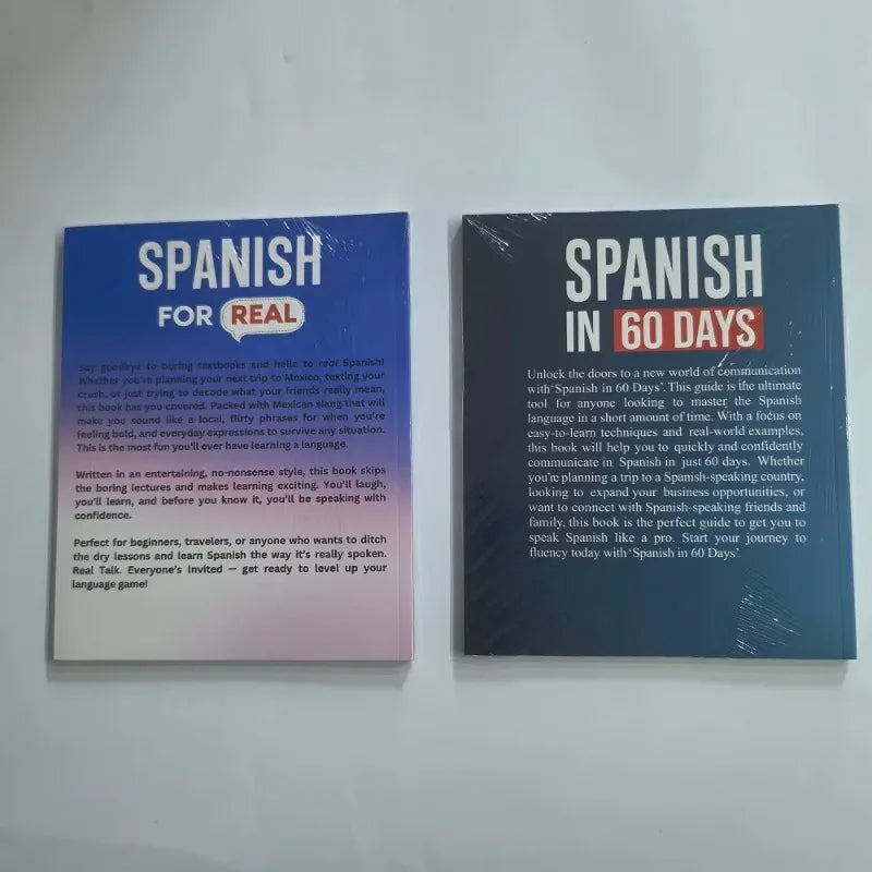 Spanish Learning Books Spanish in 60 Days & Spanish for Real Beginner Mexican Spanish Self Study Textbook Books