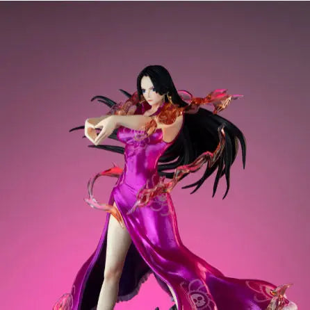 JT One Piece Boa Hancock Shichibukai Heart Gesture Anime Statue Collectible Figure Desktop Decoration For Anime Collection