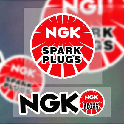 Waterproof Reflective NGK Spark Plug Car Sticker Creative Personalized Body Decoration Glass Sticker