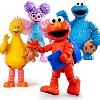 BLOKEES Sesame Street Building Blocks Kawaii Aimo Anime Cartoon Assembled Toy Desktop Model Children's Holiday Gifts