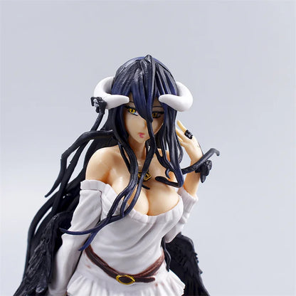 21cm Albedo Action Figures Black Wings Protector PVC Collectible Figure Undead Girl Home Decoration Model Toys For Kid Gift