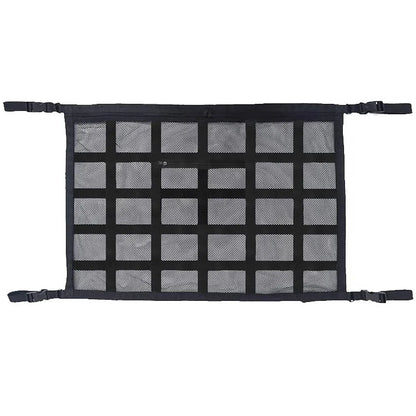Car Ceiling Cargo Net Strong Load-Bearing Mesh Car Roof Storage Organizer Large Capacity Space Saving Car Ceiling Net Storage