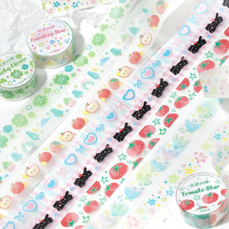 1pcs/1lot Decorative Adhesive Tapes Gentle Sweet Dream Song Junk Journal DIY Paper Japanese Masking Scrapbooking Stickers