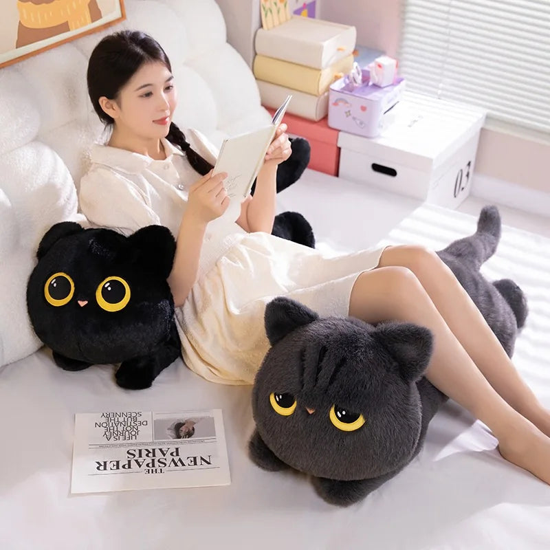 Adorable New Plush Cat Toy - Super Cute Kitty Pillow, Bed Hugger, Sleeping Blanket Doll, Birthday Gift for Kids