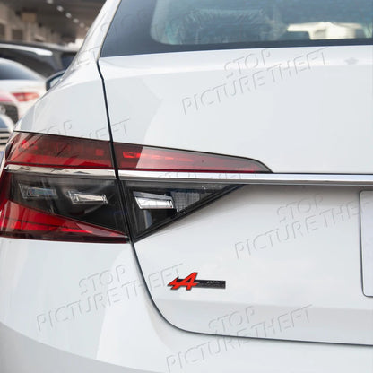A Grille Logo 3D Metal Decal Car Body Rear Trunk Emblem Sticker For Symbioz Rafale Clio Austral Arkana Captur RS Scenic GT Sport