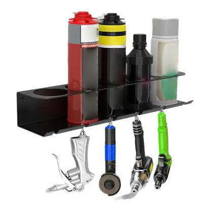 Wall Mounted Aerosol Spray Organizer Metal Aerosol Spray Can Holder Large Opening Multipurpose Easy Access Aerosol Bottle
