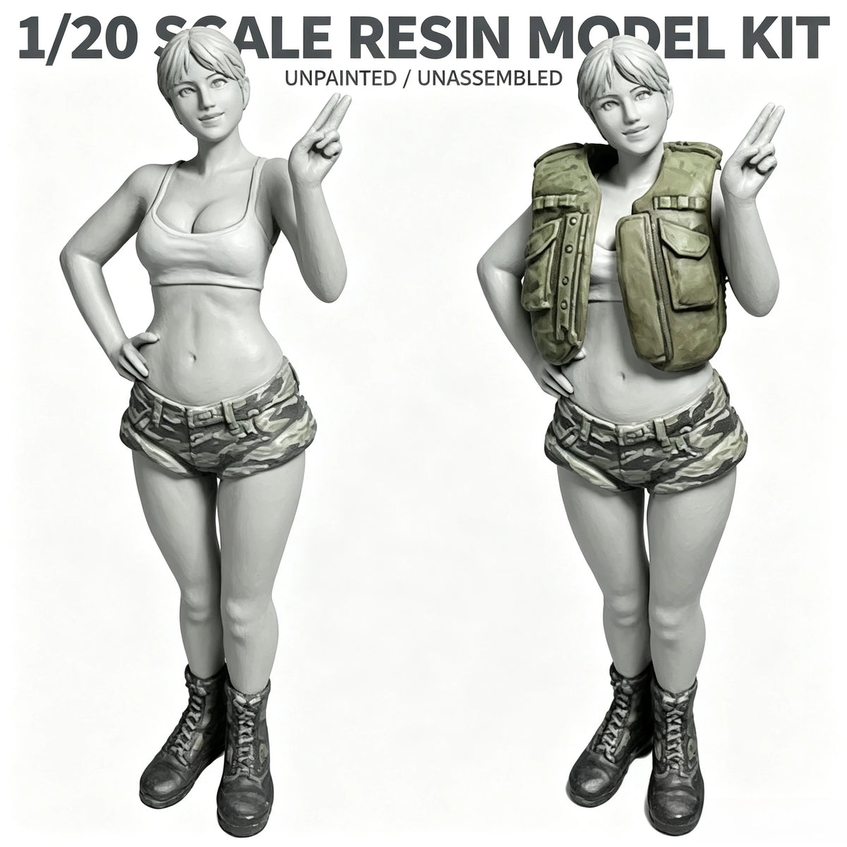 1/20 Die-casting Resin Model Assembly Kit, GK, Mechanical Driver, Unpainted Model Kit, DIY Collection Display