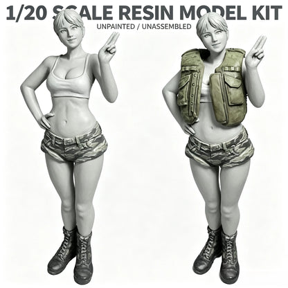 1/20 Die-casting Resin Model Assembly Kit, GK, Mechanical Driver, Unpainted Model Kit, DIY Collection Display