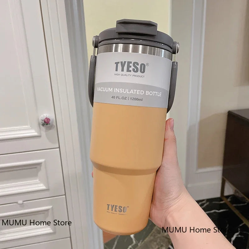 TYESO Coffee Cup Thermos Bottle Stainless Steel Vacuum Thermal Insulated Mug Cold And Hot Travel Mug Vacuum Flask Water Bottle