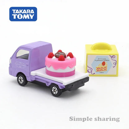 Takara Tomy Tomica No.27 Subaru Sambar Cake Car Alloy Toys Motor Vehicle Diecast Metal Model Kids Xmas Gift Toys for Boys