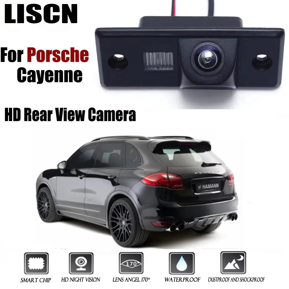 CCD Night Vision For Porsche Cayenne 2011-2022 Rear View Camera License Plat Reverse Backup Camera