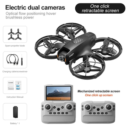 M5 MINI Drone GPS 8K Professional HD 360° Dual Camera Screen Remote Control Brushless Motors Obstacle Avoidance Quadcopter