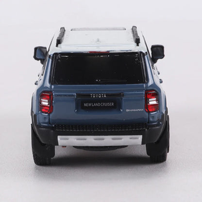 GCD 1:64 Land Cruiser Prado 250 Blue Alloy Model Car