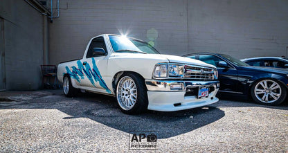Full Color Printed Decals on Both Sides of The Car, Blue Graffiti Retro Solo Jazz Car Side Door Modification Decals Accessories