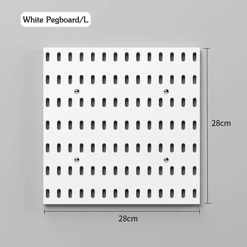 DIY Pegboard Accessories No Punching Kitchen Organization Shelf Storage Box Hooks Wall Organizer Crafts For Garage Room