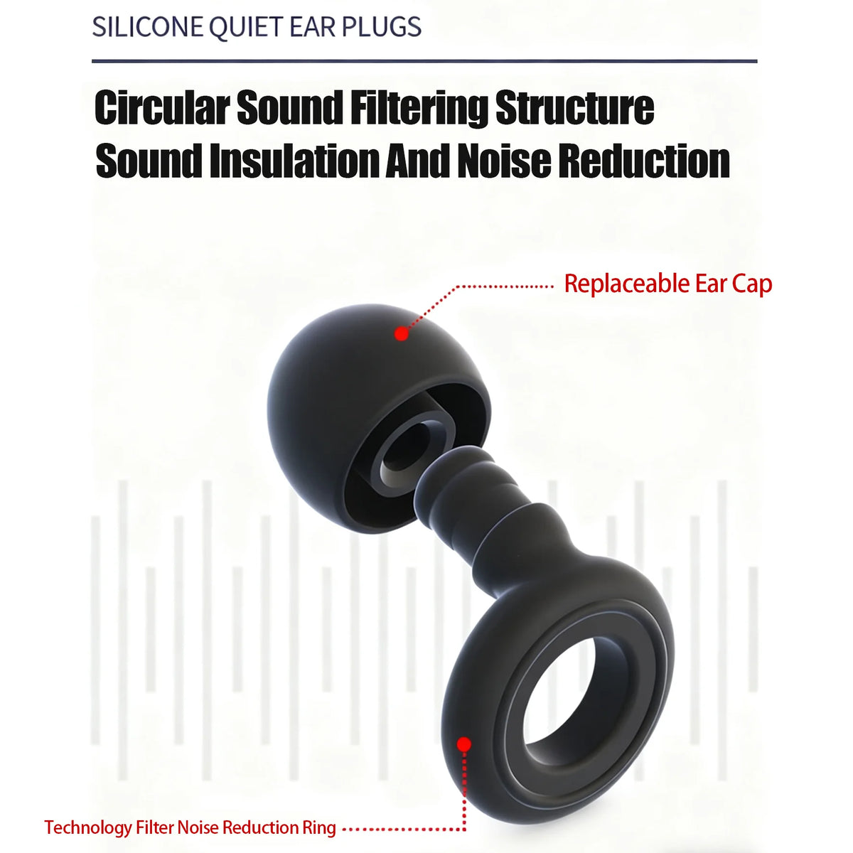 Loop Ear Plugs Sleeping Noise Canceling Ear Plugs Waterproof Swimming Silicone Ear Breed Stuffer Children's Hear Protector