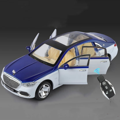 Key Control 1:22 Maybachs S680 Alloy Luxy Car Model Diecasts Metal Vehicles Car Model Simulation Sound Light Childrens Toys Gift