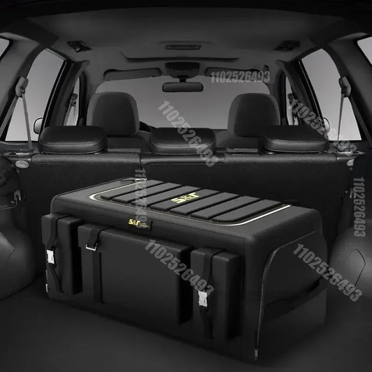 Trunk Storage Organizer With Lid Universal Car Trunk Organizer 70L Storage Box Oxford Cloth Folding Organizador