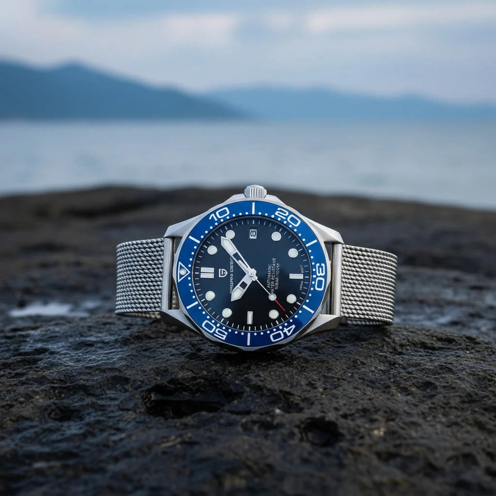 PAGANI DESIGN Navy Blue Ceramic Bezel Men's Watches Automatic Watch For Men Luminous Diving Mechanical Wrist Watch Men 2026 New