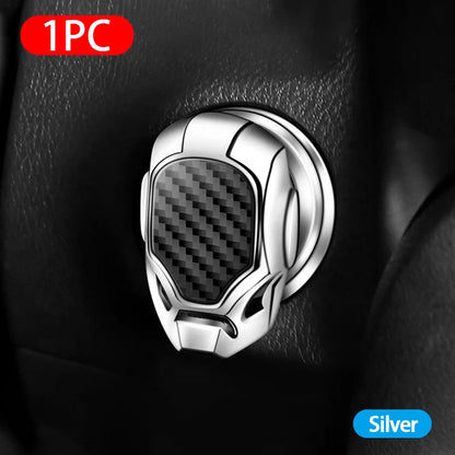 Car Ignition Start Switch Protective Cover Onekey Start Stop Button Cover Engine Car Interior Decoration Motorcycle StartRing
