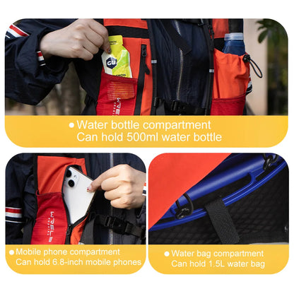 WRELS Running Vest Lightweight Hydration Vest with Water Bladder Hydration Backpack for Marathon Trail Cycling Hiking Jogging