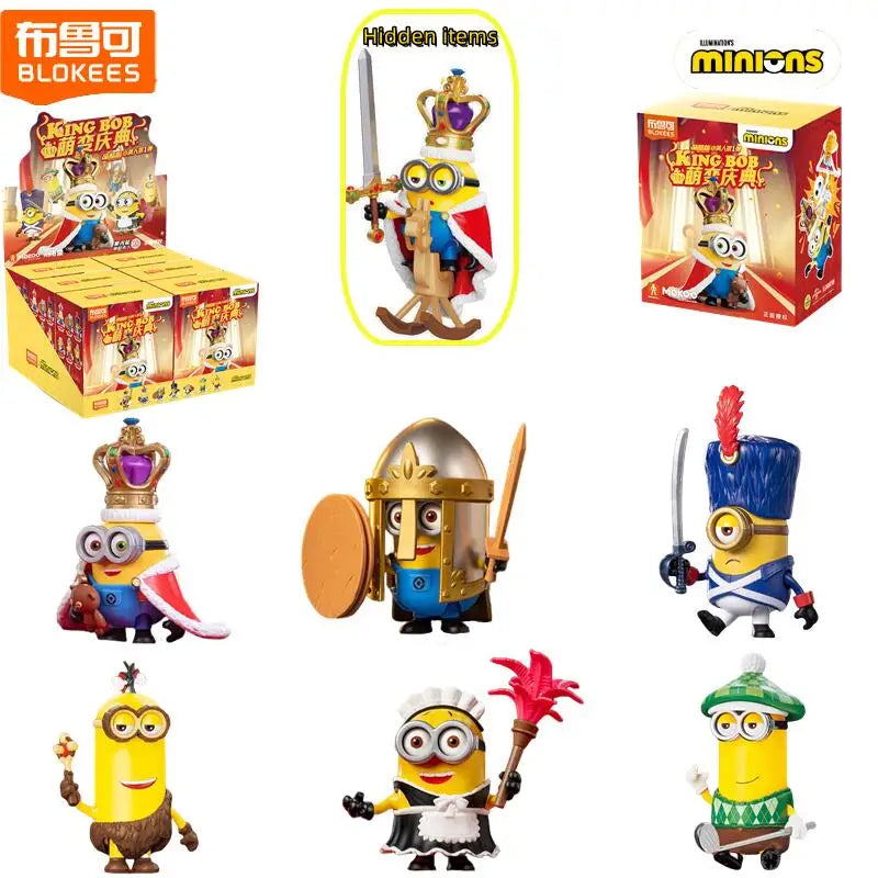 BLOKEES Minions Cute & Cool Version Series GV01 Cute Transformation Celebration Surprise Blind Box Toy Children's Birthday Gift
