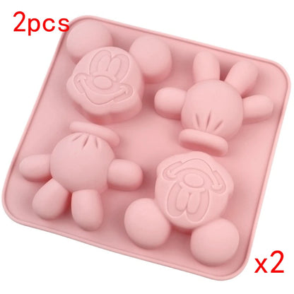 Disney Mickey Minnie, Winnie the Pooh, chocolate, cookie cutters, silicone molds, household supplies, party supplies, soap molds