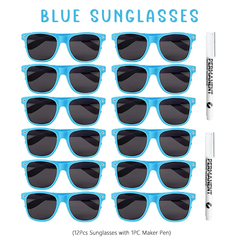 12-100Pcs Wedding Sunglasses for Guests Heart Shaped Sunglasses Bachelorette Party Glasses Bridal Shower Party Favors Photo Prop