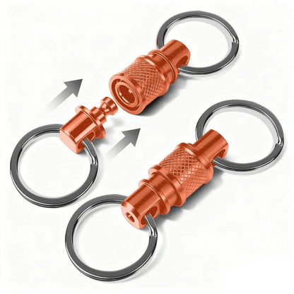 Quick Release Pull Apart Key Rings Detachable Retractable Key Chain for Men And Women Handy Accessory