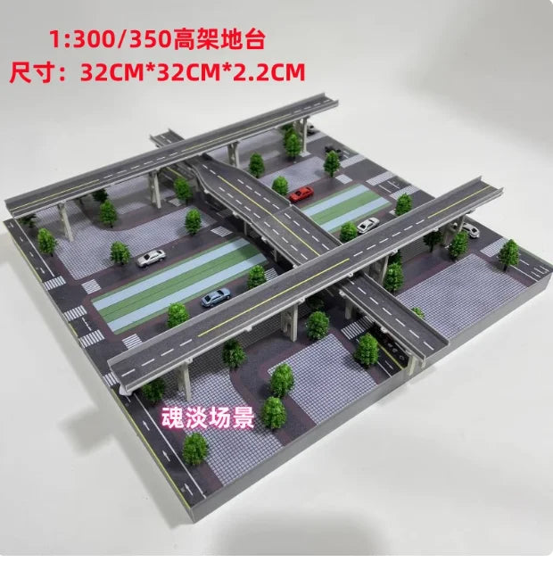 1/350/150 Diorama Outland City Modern Commercial Building Model Street Office Home Scene Model Toys