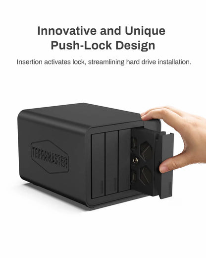 TERRAMASTER F4-424 Pro NAS Storage – 4Bay Core i3 8-Core 8-Thread CPU, 32GB DDR5 RAM, Network Attached Storage  (Diskless)