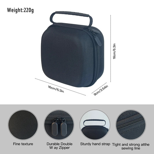 Portable Case for Mac mini M4 with Mouse & Cable Storage, Waterproof Lightweight Protective Bag, Anti-Shock Travel Sleeve