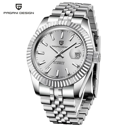 PAGANI DESIGN Man Mechanical Watch Top Brand Luxury Automatic Watch Stainless Steel 100m Waterproof Watch Men Clock Reloj Hombre