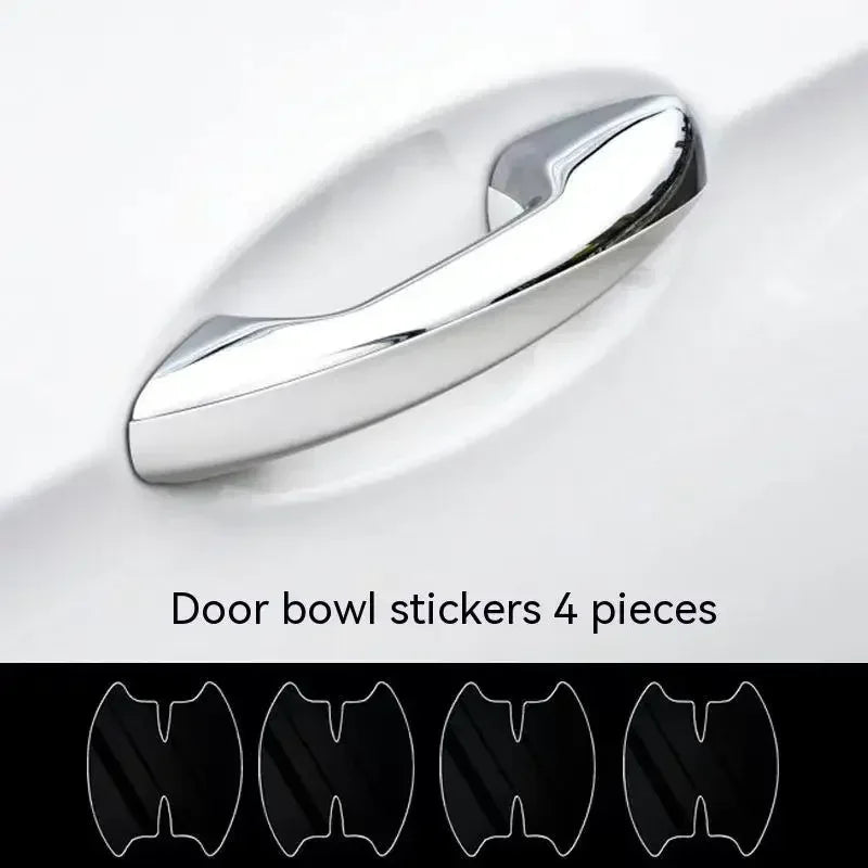 Car Door Handle Protective Sticker Wear Resistant Scratch Resistant Transparent Protective Strip TPU Door Bowl Protective Stick