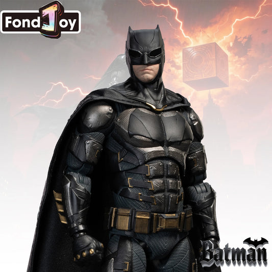Fondjoy Batman Tactical Batsuit Action Figure Toys Justice League Version Model Movable Doll DC Fans Collection The Dark Knight