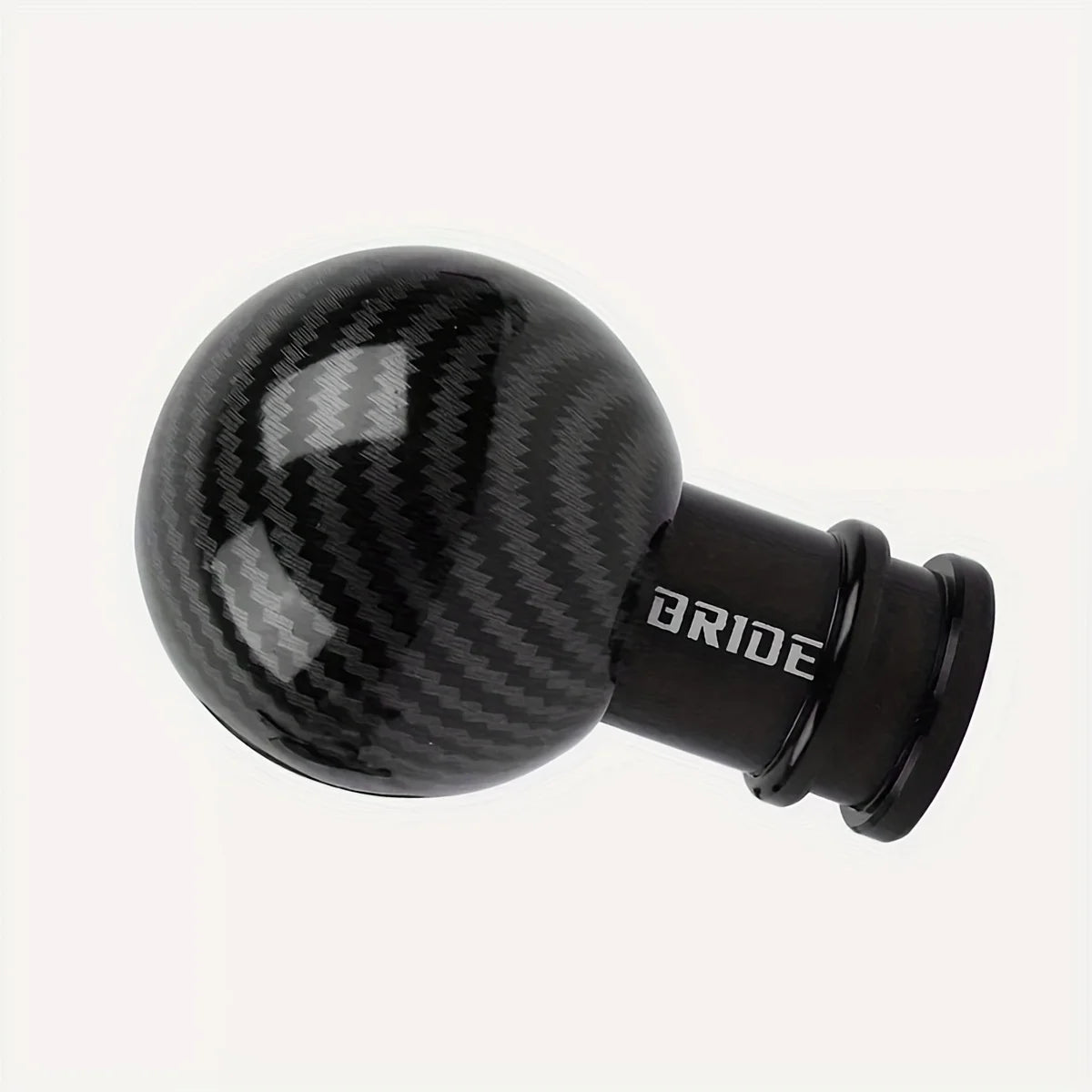 1 Piece of Car Interior Modification Gear Shift Knob, Universal for Car Gear Shift Heads, Carbon Fiber Shift Knob, Round Gear Le