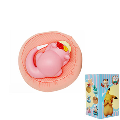 Anime Pokémon Blind Box Model Figure 1-12 Pcs Pikachu Sleep Series Interior Hand Sleeping Position Toys Gift for Sfriends