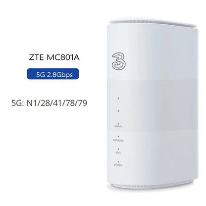 ZTE MC801A 5G Indoor WiFi 5G CPE Wi-Fi 6 AX3600 Wireless Modem SDX55 5G NSA SA 4G LTE CAT19 WiFi Router With Sim Card Slot