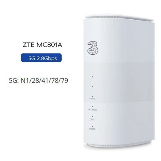 ZTE MC801A 5G Indoor WiFi 5G CPE Wi-Fi 6 AX3600 Wireless Modem SDX55 5G NSA SA 4G LTE CAT19 WiFi Router With Sim Card Slot